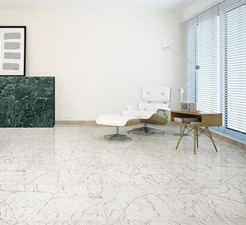 Carrelage imitation marbre - Carrara Blanc